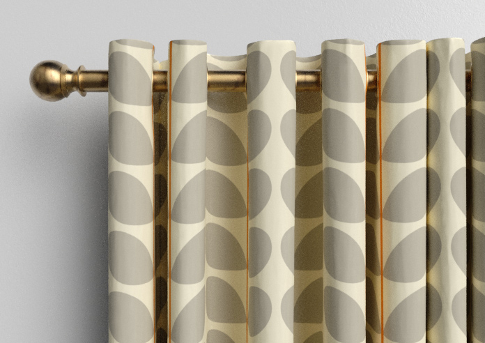 Orla Kiely Two Colour Stem, Warm Grey - Made to Measure Curtains - Image 12